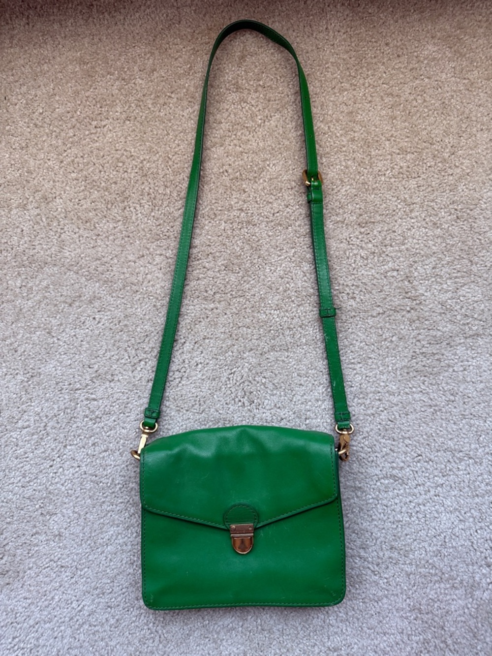 Marc by Marc Jacobs Green Leather Crossbody Shoulder Bag